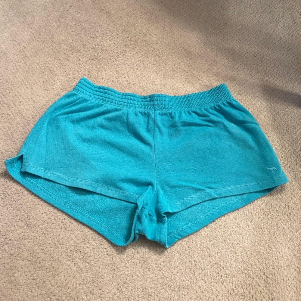 Victoria's Secret PINK Turquoise Terry Shorts